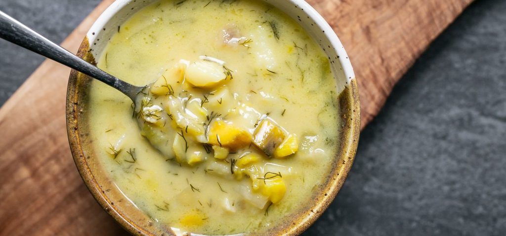Creamy Potato & Dill Soup