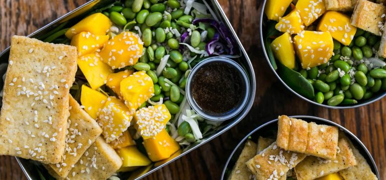 Crispy Tofu Meal Prep Bowls