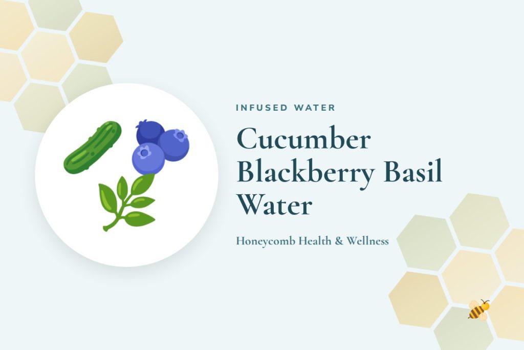 Cucumber Blackberry Basil Water