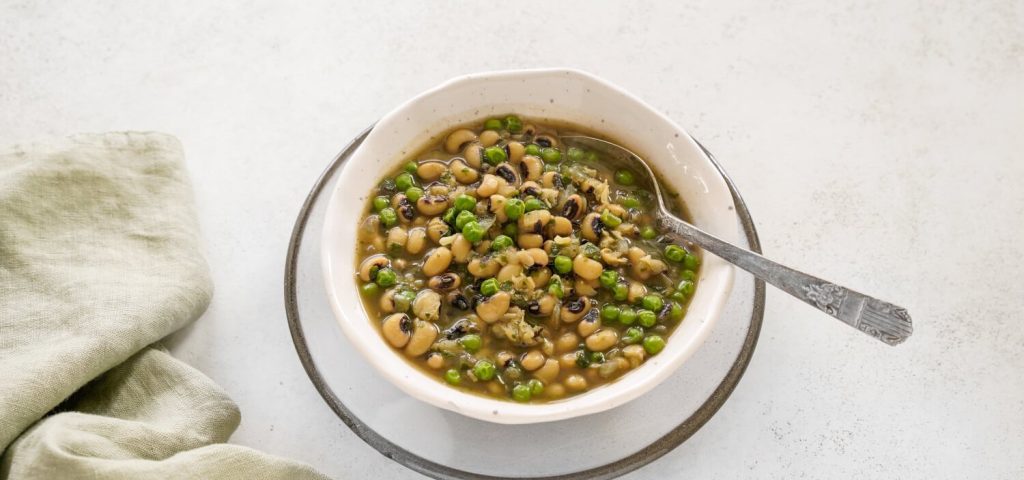 Curried Black Eyed Pea & Spinach Stew