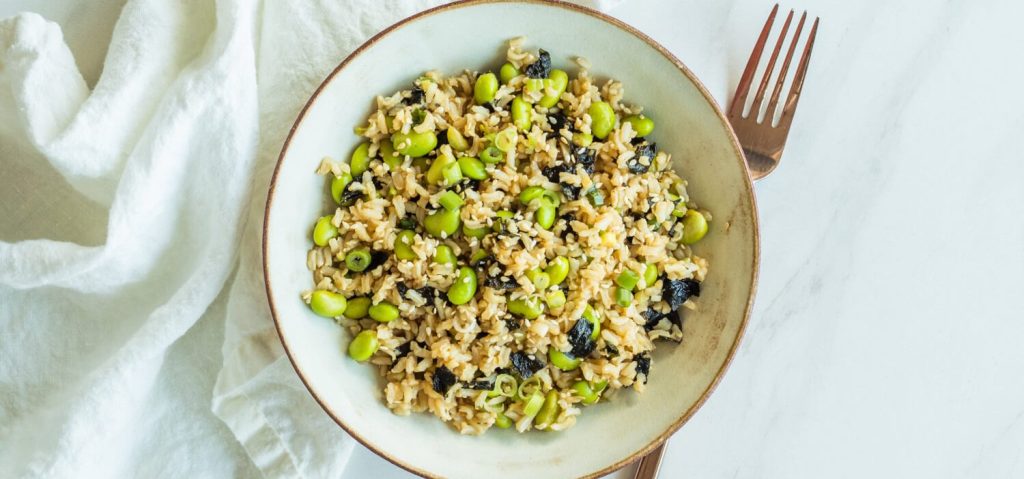 Edamame, Nori & Brown Rice Salad