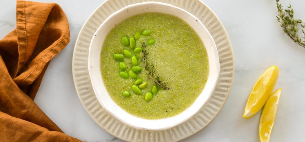 Edamame Potato Soup