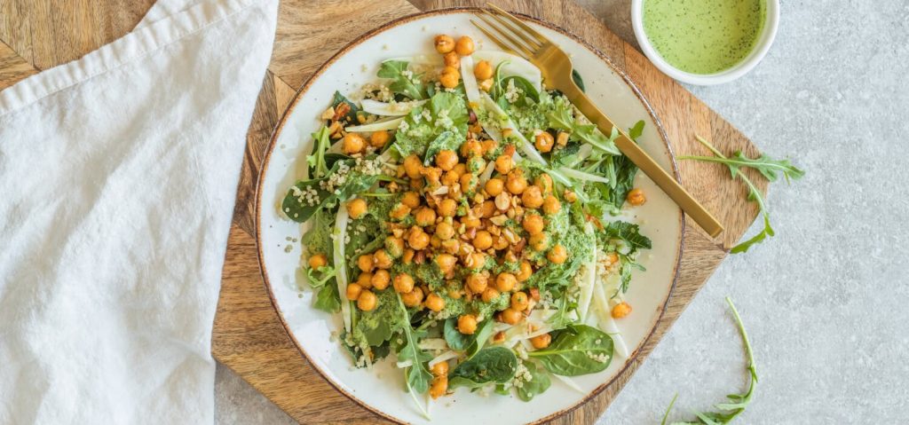 Fennel, Quinoa & Toasted Chickpea Salad