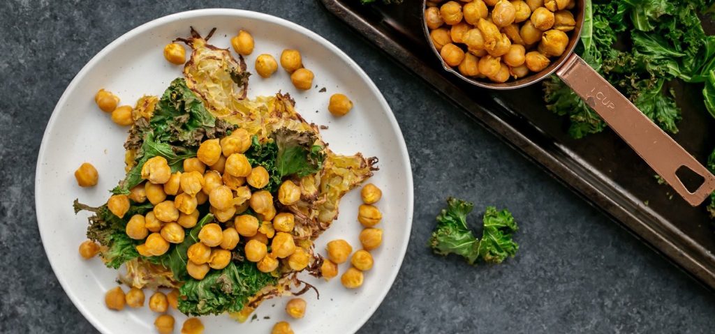 Golden Hash Browns & Chickpeas with Kale