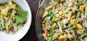Grilled Corn, Nectarine & Quinoa Salad