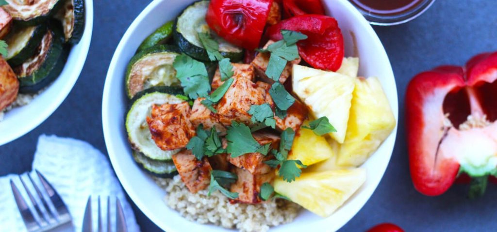 Hawaiian BBQ Tofu Bowls