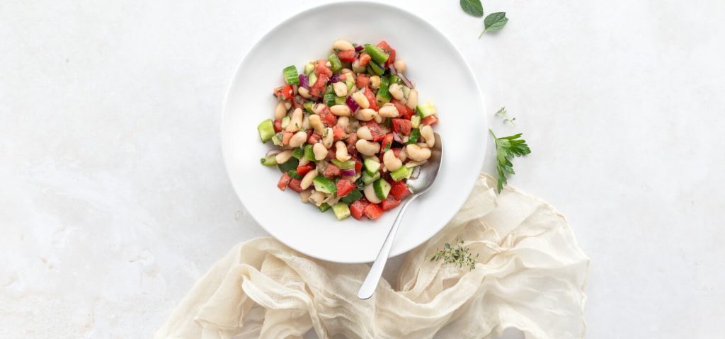 Herby White Bean & Veggie Salad