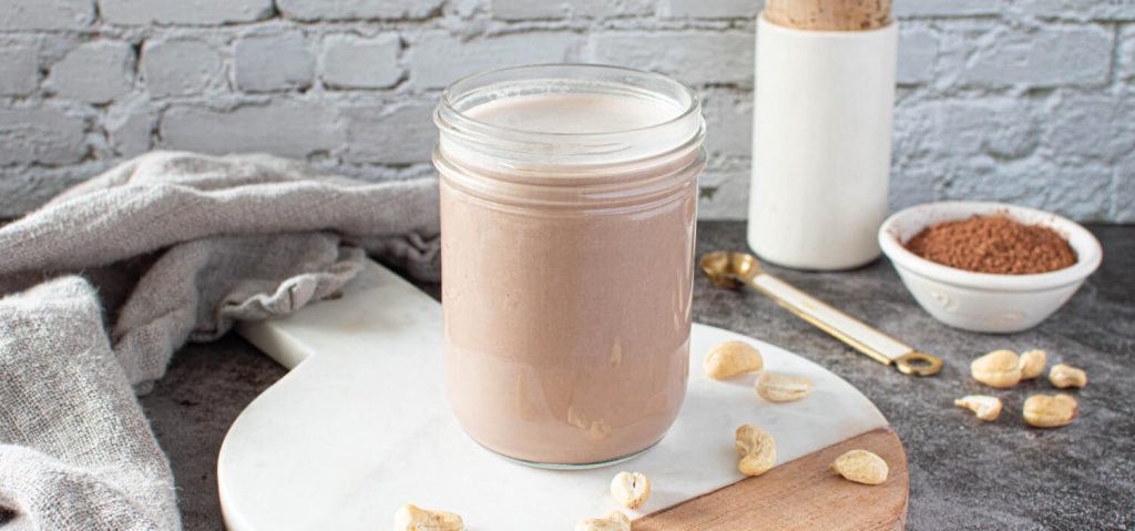 Homemade Chocolate Cashew Milk