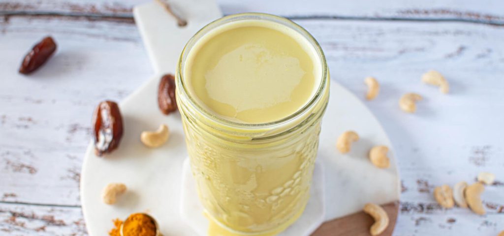 Homemade Golden Cashew Milk