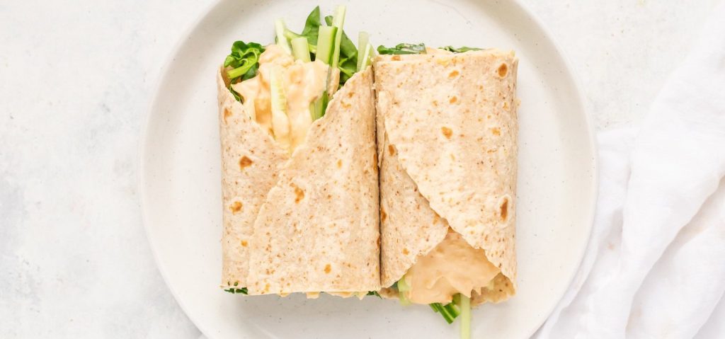 Hummus Kimchi Wrap