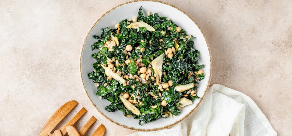 Kale, Chickpea & Farro Salad