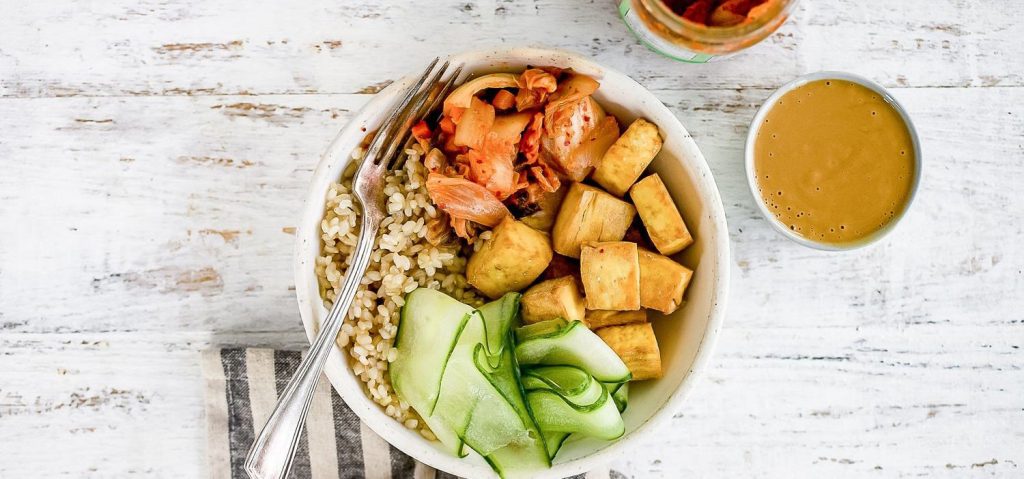 Kimchi & Tofu Rice Bowls