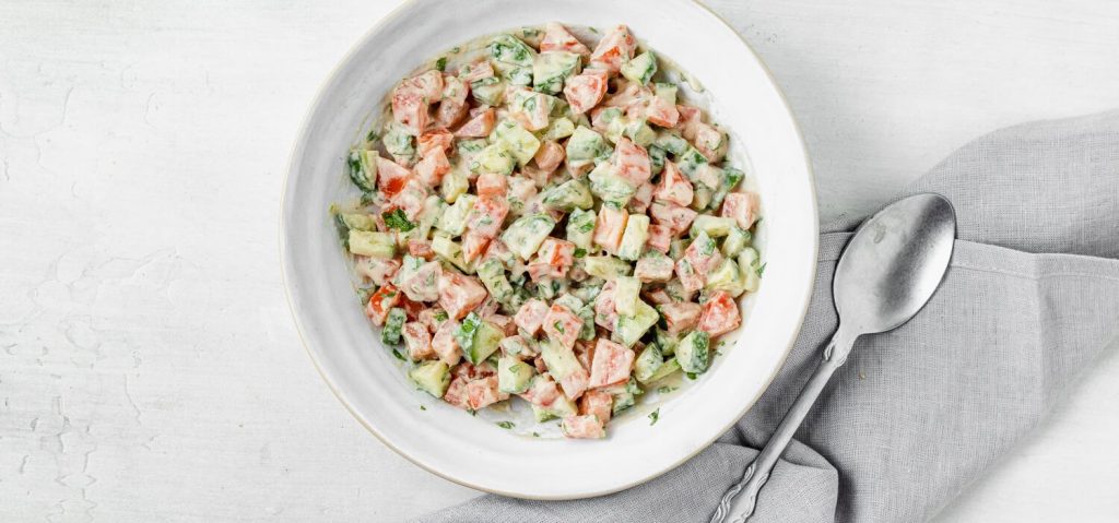 Lemon Tahini Chopped Salad