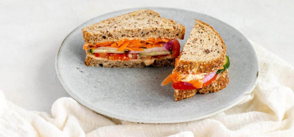 Lemony Dill Veggie Sandwich