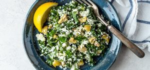 Lemony Kale & Cauliflower Salad