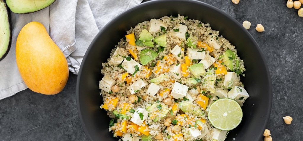 Mango & Chickpea Quinoa Salad