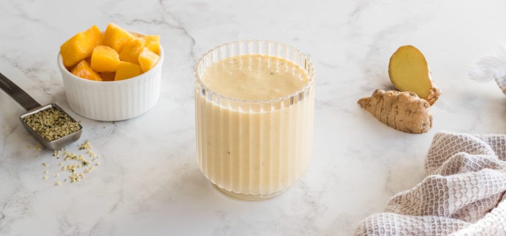 Mango & Ginger Coconut Kefir Smoothie