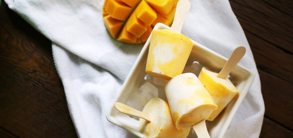 Mango Coconut Popsicles