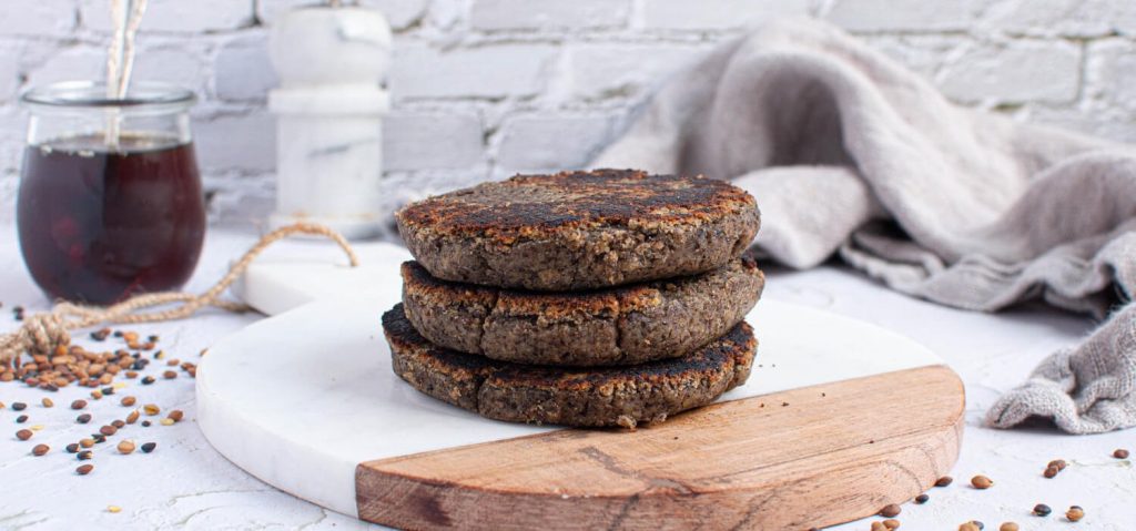 Maple Lentil Breakfast Sausages