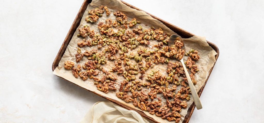 Maple Teriyaki Roasted Nuts & Seeds