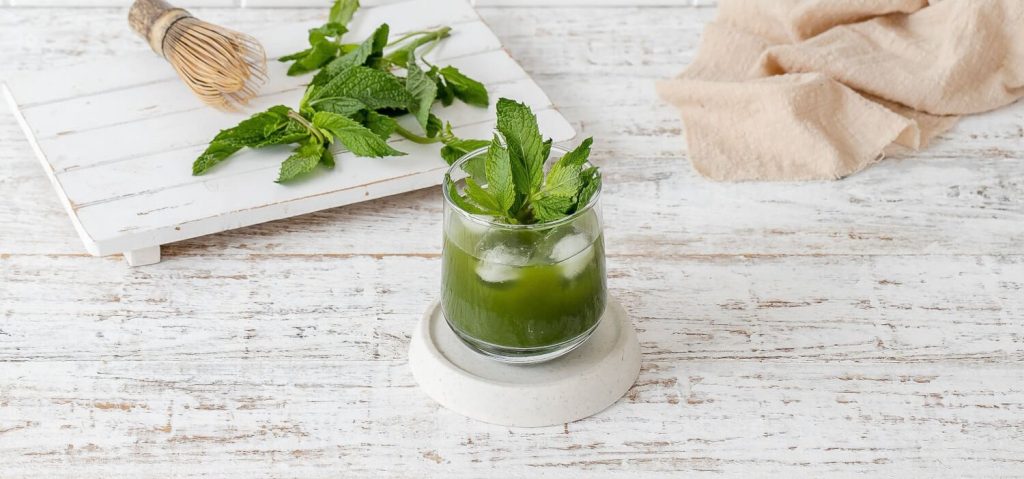 Matcha Mint Coconut Mocktail