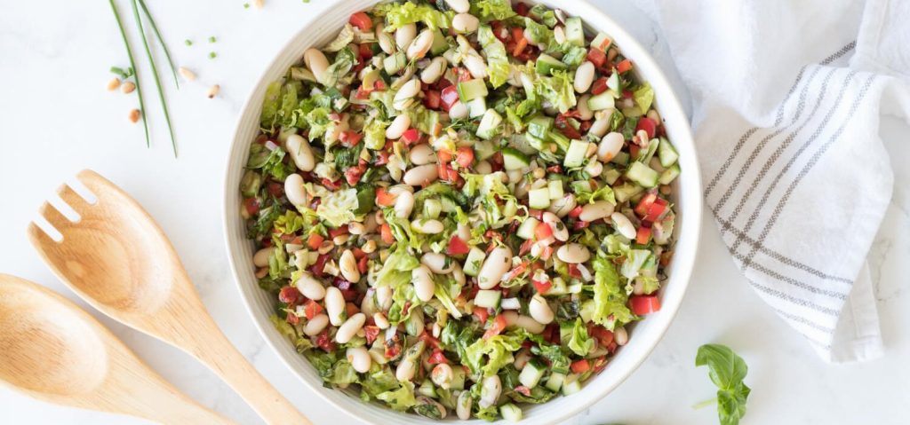 Mediterranean Chopped White Bean Salad