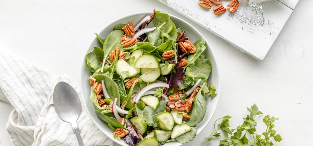 Mixed Greens, Cucumber & Pecan Salad