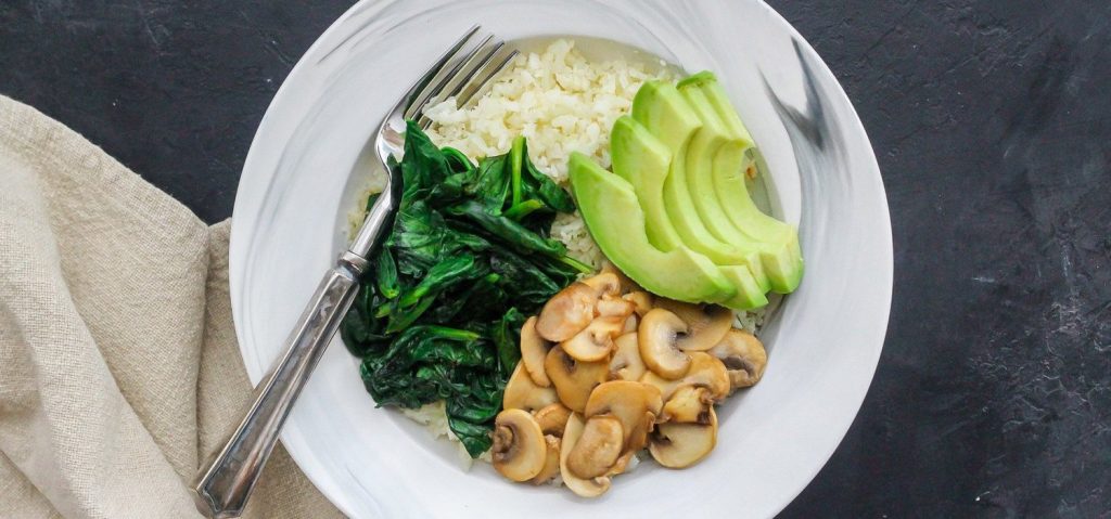 Mushroom & Cauliflower Rice Bowl