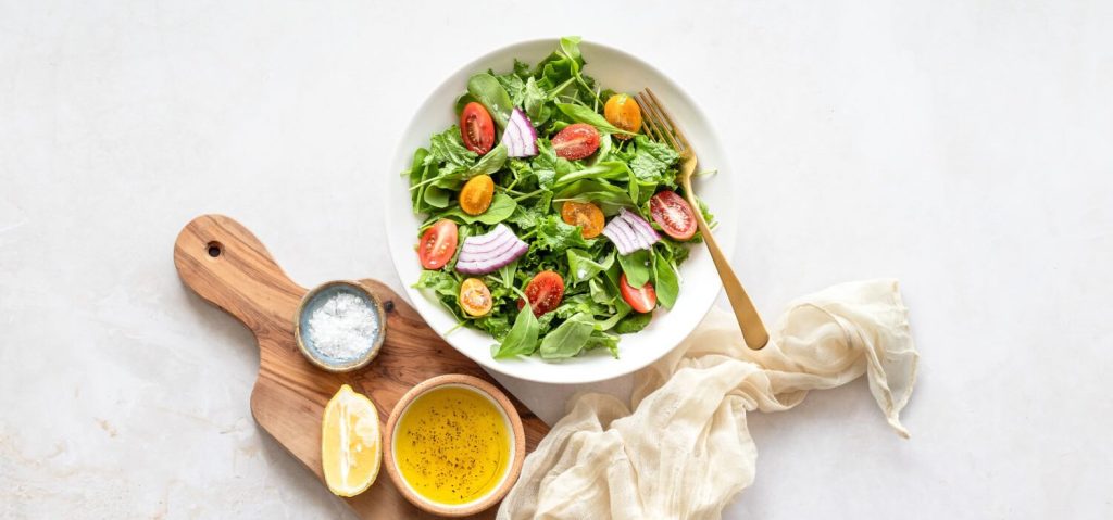 Mustard Green, Rocket & Tomato Salad