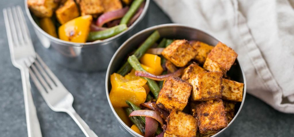 One Pan Paprika Tofu & Veggies