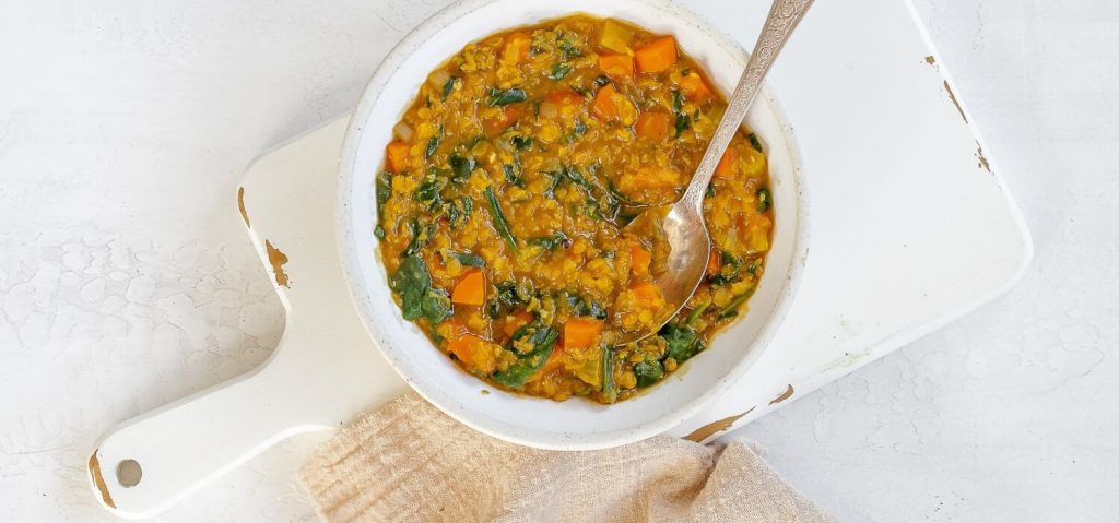 One Pot Lentil Saffron Stew