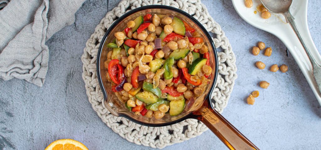 Orange Ginger Chickpea Stir Fry