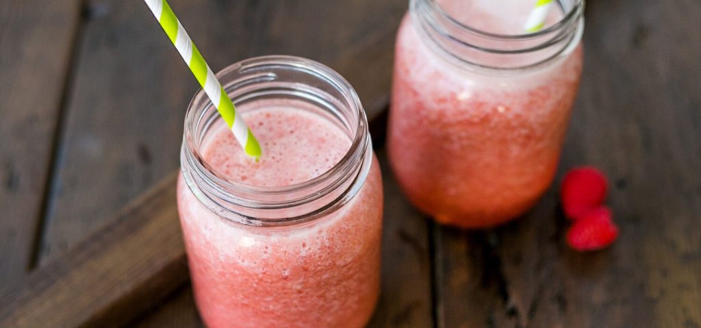 Peach Raspberry Agua Fresca