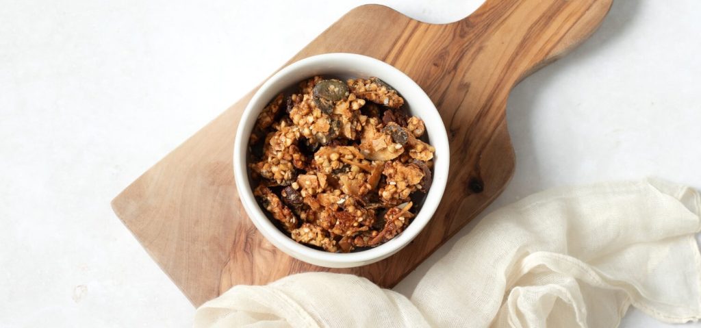 Peanut Butter & Buckwheat Granola Clusters