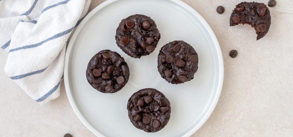 Peanut Butter Banana Muffin Brownie Bites