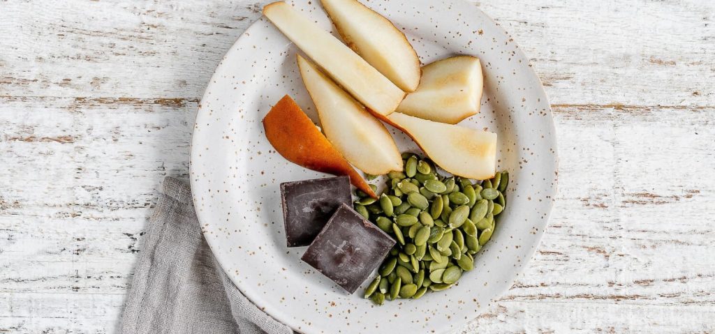Pear, Pumpkin Seeds & Chocolate
