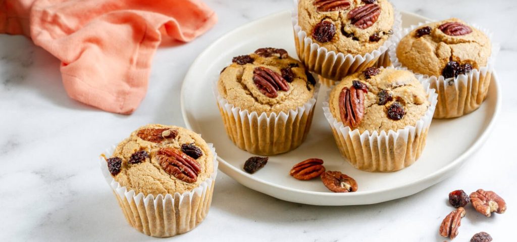 Pecan Raisin Oat Muffins
