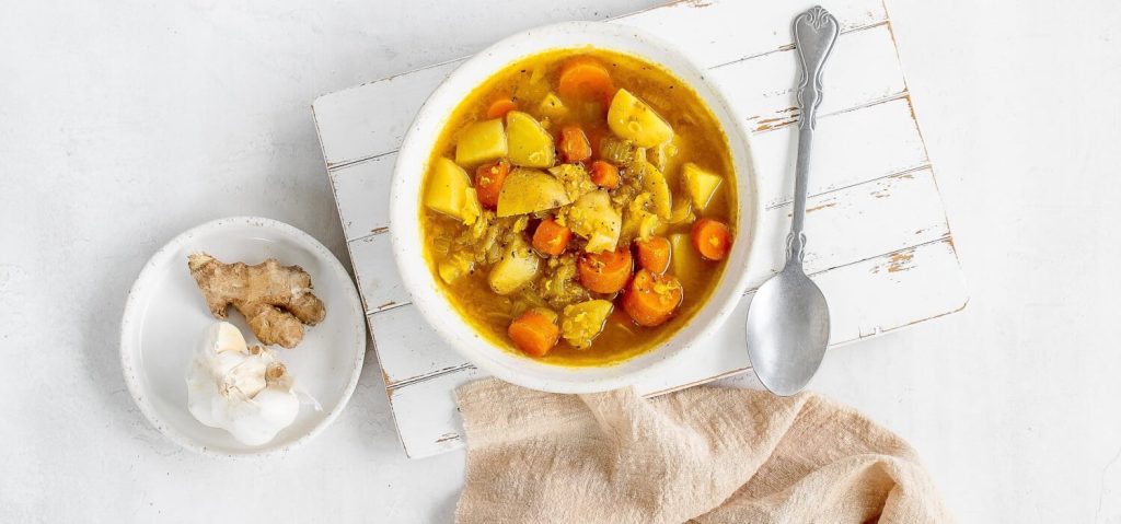 Potato, Carrot & Red Lentil Soup