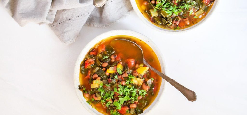 Pressure Cooker Cajun Black Eyed Pea Soup