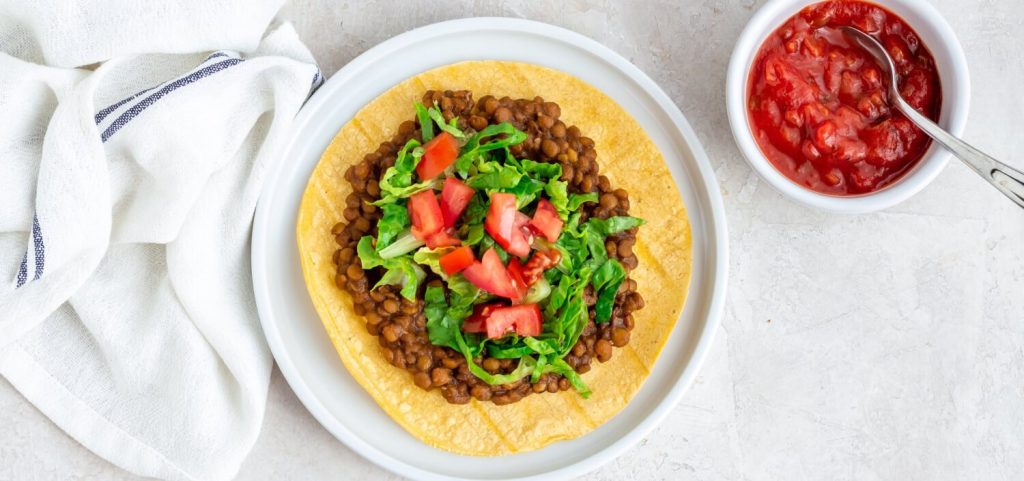 Pressure Cooker Lentil Tacos