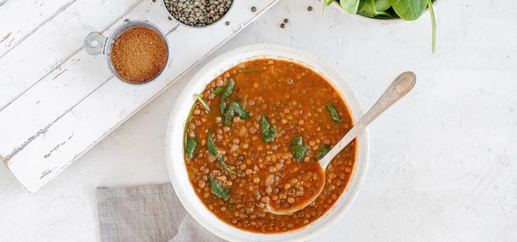 Pressure Cooker Moroccan Lentil Stew