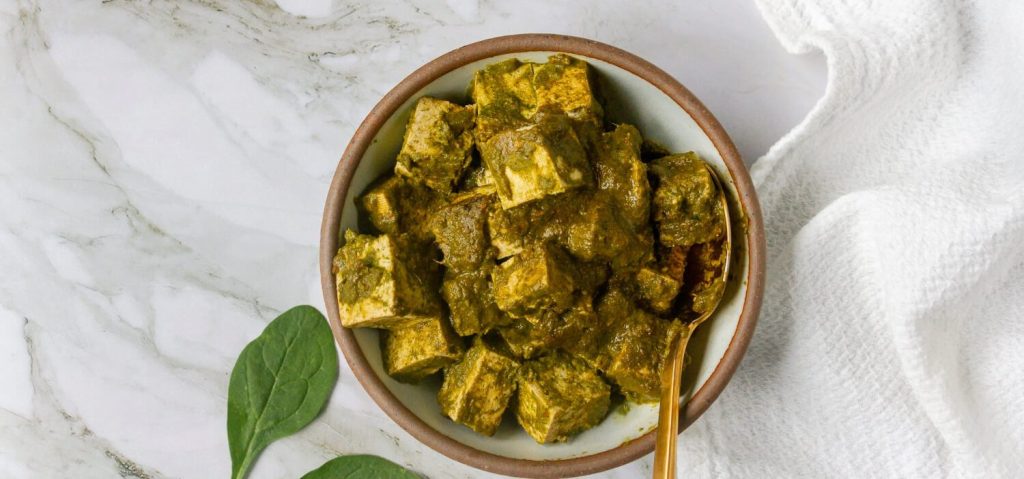 Pressure Cooker Palak Tofu