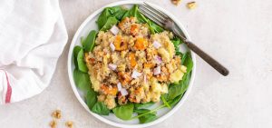 Pumpkin & Quinoa Spinach Salad
