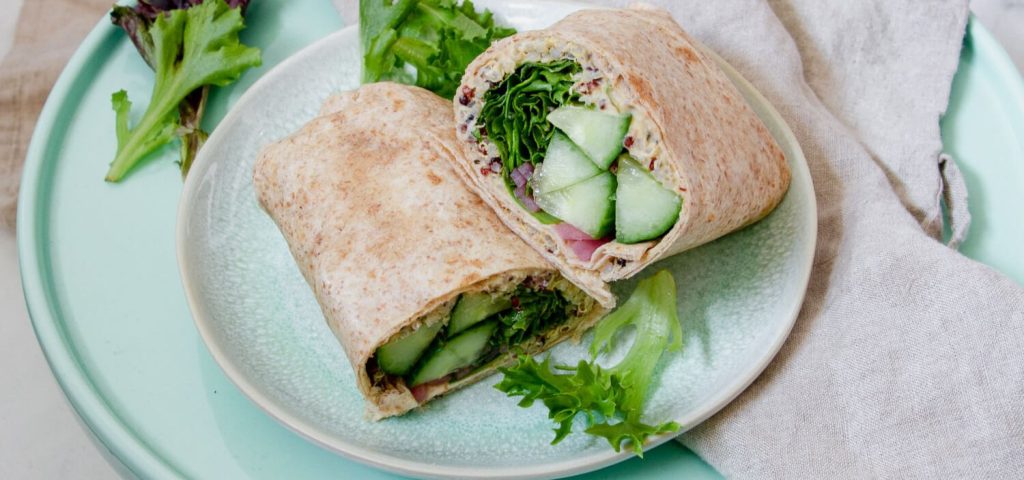 Quinoa & Hummus Veggie Wrap