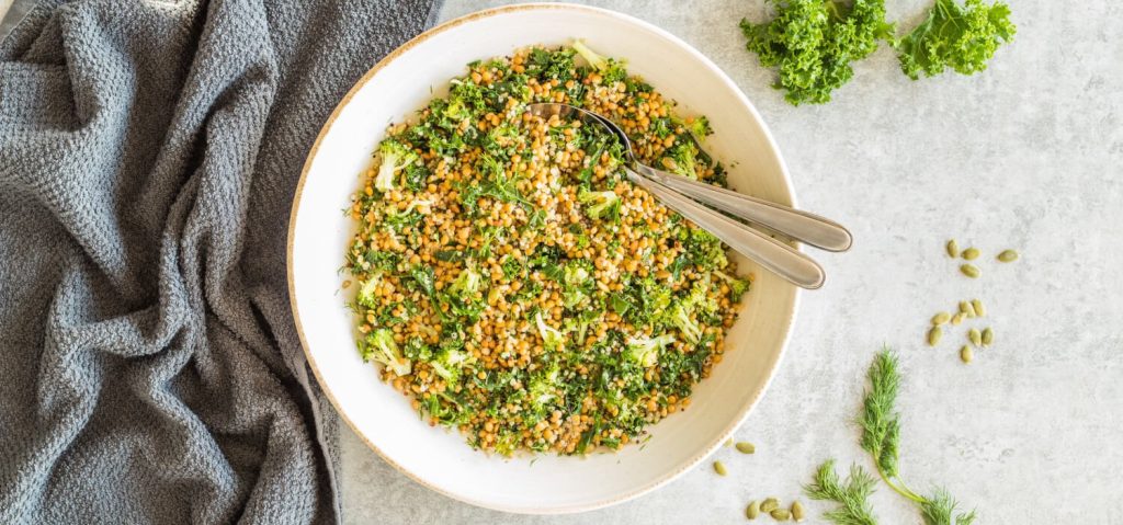 Quinoa, Lentil & Kale Salad
