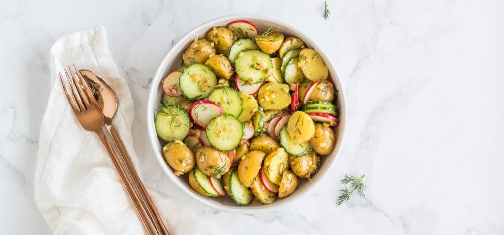 Radish & Cucumber Mini Potato Salad