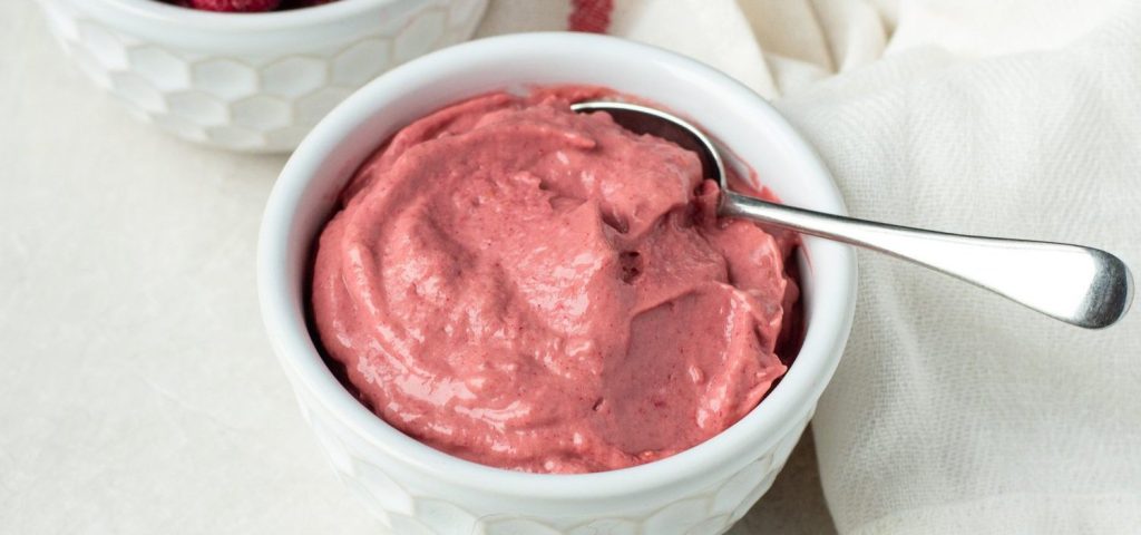 Raspberry Avocado Ice Cream