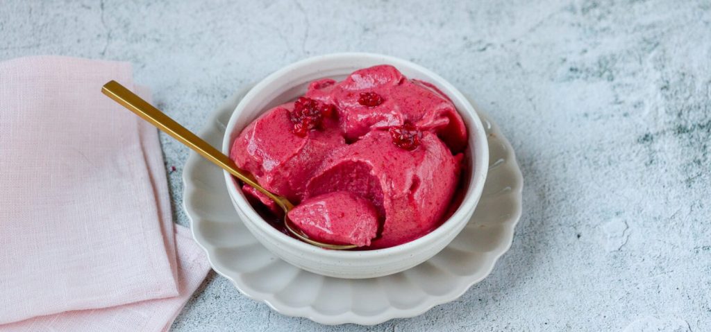 Raspberry Banana Ice Cream