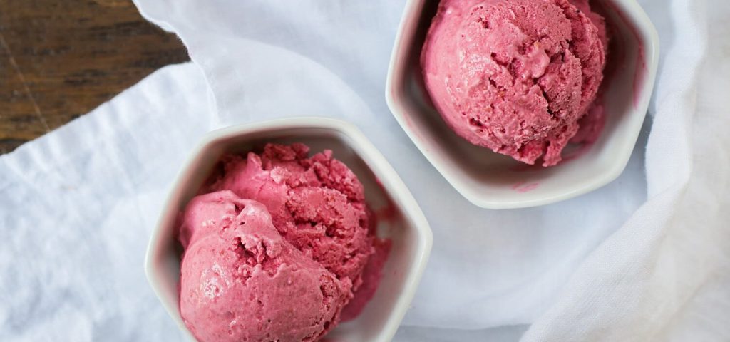 Raspberry Coconut Ice Cream