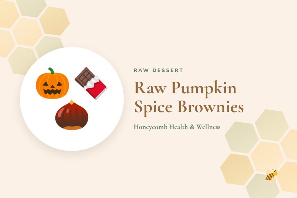 Raw Pumpkin Spice Brownies